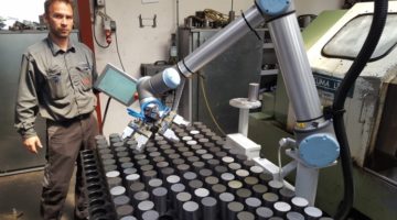 Robotarm effektiviserer produktionen