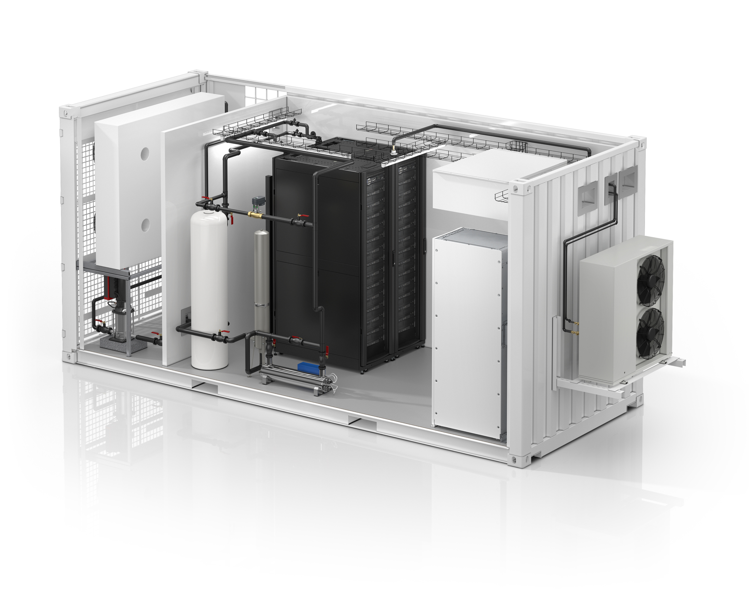 Schneider Electrics lancerer et alt-i-ét, væskekølet, modulært EcoStruxure™-datacenter.