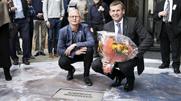 Thomas DamkjÃ¦r Petersen og Andreas Mogensen. Fotograf Sif